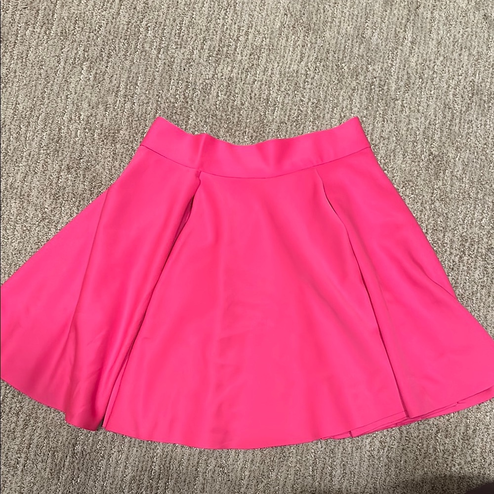 Necessary Objects Bright Pink Skater Skirt